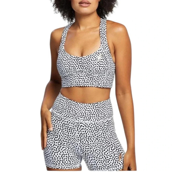 DO You Even Excel White Speckled Activewear Set Size M - Picture 1 of 13
